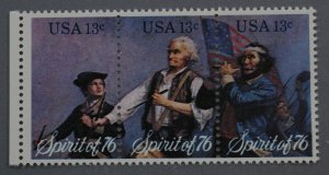 United States #1629-1630 Spirit of 1776 Strip of Three MNH