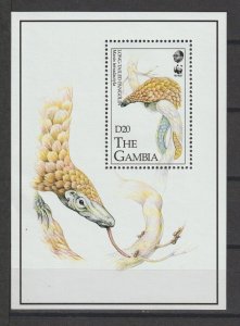 GAMBIA 1993 WWF SG MS 1499 MNH