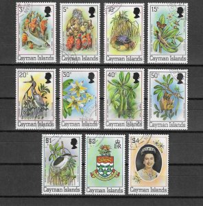 CAYMAN ISLANDS 1980/2 SG 515A/25A USED Cat £24