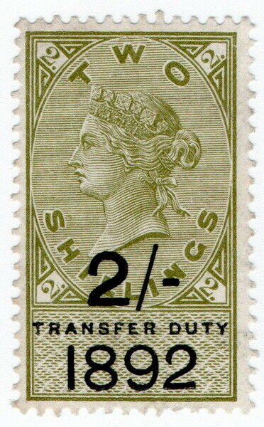 (I.B) QV Revenue : Transfer Duty 2/- (1892)