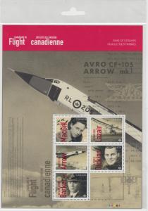 Canada - *NEW* Canadians In Flight Stamp Pane  - MNH