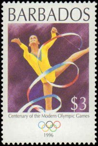 Barbados #913-916 Complete Set(4), 1996, Sports, Soccer, Olympics, Stamp Coll...