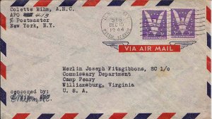United States A.P.O.'s 3c Win the War (2) 1944 U.S. Army Postal Service 518 A...