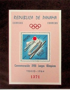 PANAMA Sc 452Ef NH SOUVENIR SHEET OF 1964 - OLYMPICS