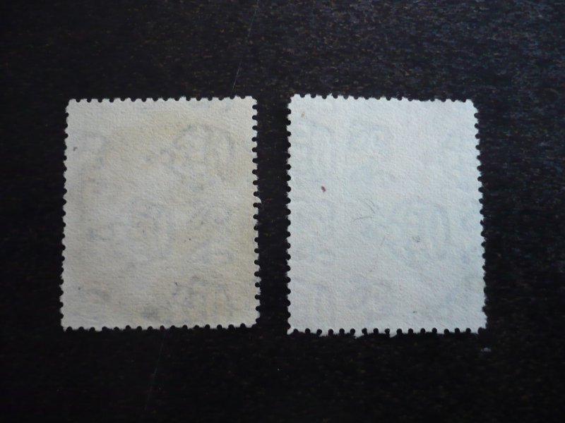 Stamps - Jamaica - Scott# 106-107 - Used Part Set of 2 Stamps