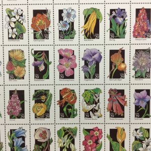 2647-2696  Wildflowers of America  29 cent   MNH Sheet of 50  1992 $14.50 fv