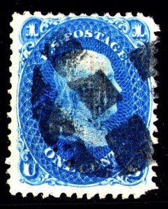 US STAMPS #86 E GRILL USED PSAG Cert