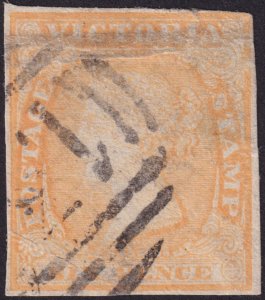 Australian States - Victoria 1854 #17 6d Orange f u f