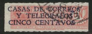 Ecuador Scott RA45 used 1940 map postal tax stamp