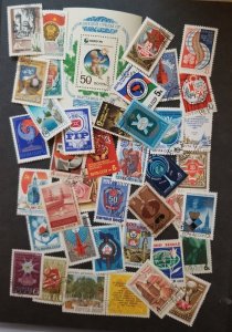 RUSSIA USSR CCCP Used CTO Stamp Lot Collection T5741