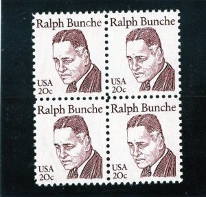 1860 Ralph Bunche, MNH blk/4