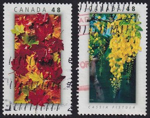 Canada - 2003 - Scott #2000-2001 - used - National Emblems Canada and Thailand