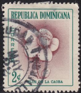 Dominican Republic 489  Mahogany Flower 1957