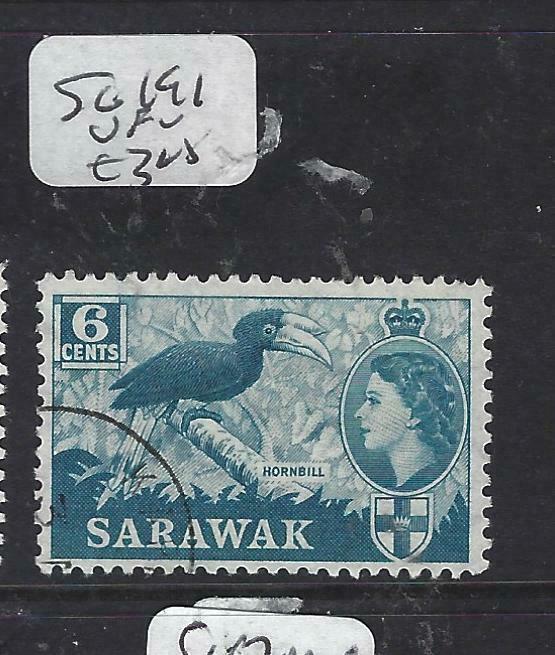 SARAWAK  (P2704B)  QEII   6C  BIRD  SG 191   VFU