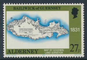 Alderney  SG A39  SC# 39   Bastides Maps  MNH  see scan