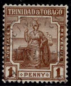 TRINIDAD & TOBAGO GV SG208, 1d brown, FINE USED. CDS