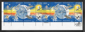 # 1912-19 MNH Plate Block Strip of 16.