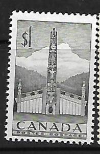 CANADA, 321, MINT HINGED, PACIFIC COAST INDIAN HOUSE AND TOTEM POLE