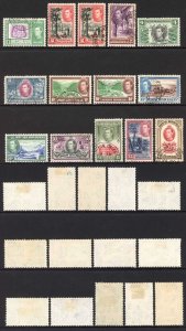 British Honduras SG150/61 KGVI Set Fine used Cat 120 pounds