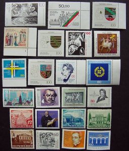 Germany, Assorted Mint Stamps, mostly MNH