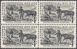 1130 Mint,OG,NH... Block of 4... SCV $1.00... XF