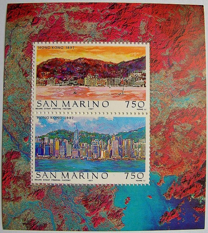 1997 Hong Kong MNH Miniature Sheet from San Marino