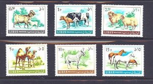 Lebanon Scott 453-58 Animals Mint NH