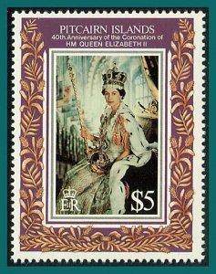 Pitcairn Islands 1993 Queen Elizabeth Coronation, MNH  #383,SG430
