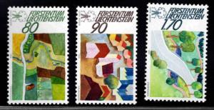 LIECHTENSTEIN Scott 882-884 MNH** 1988  set