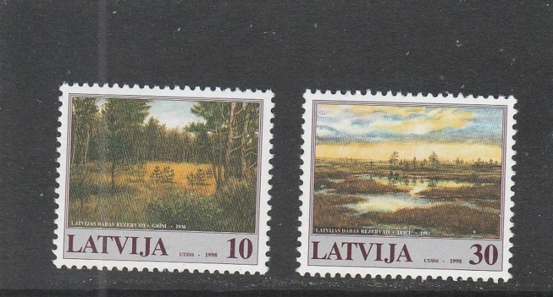 Latvia  Scott#  464-465  MNH  (1998 Nature Preserves)