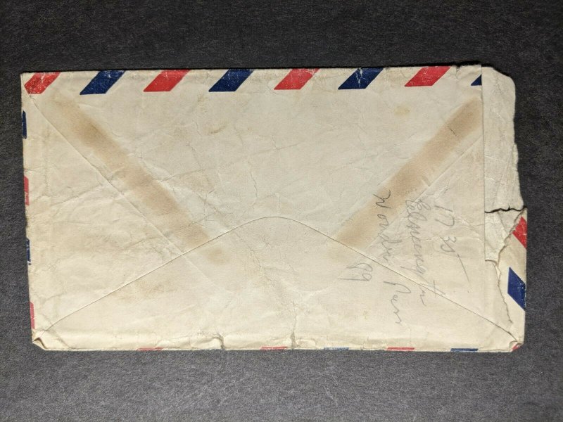 APO 827 FORT CLAYTON, CANAL ZONE 1942 Censored WWII Army Cover 158 Inf w/ letter