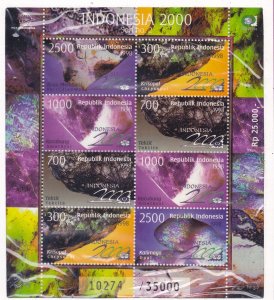 Indonesia 1767Ab MNH 1998 Mini Sheet 2ea INDONESIA 2000 Very Fine