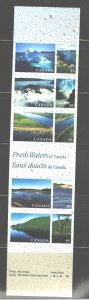 CANADA 2000 FRESH WATERS of CANADA COMPLETE Bklt#229