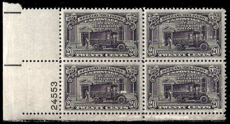 E19 Mint,OG,NH... Plate Block of 4... SCV $5.00