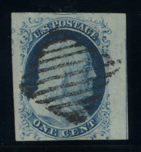 US Stamp #9 Franklin 1c - PSE Cert - VF 80J - USED -SMQ $110.00