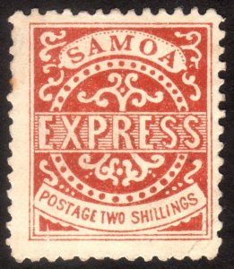 1877, Samoa 2Sh, MHH, Sc 7