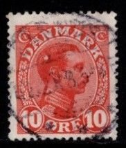 Denmark -  #100 King Christian X - Used