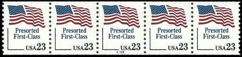 PCBstamps  US #2605 CPS  23c Flag, Pre-Sort, (A112), MNH, (1)