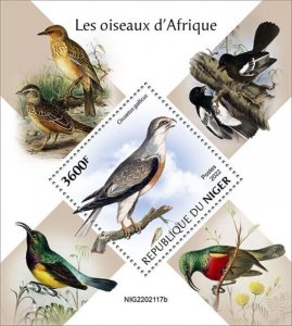 Niger - 2022 African Birds, Eagle - Stamp Souvenir Sheet - NIG220117b