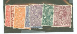 Great Britain #188-93/195 Unused Single