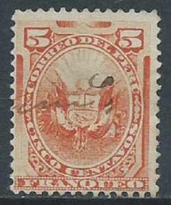 Peru, Sc #108, 5c Used