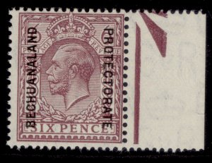 BECHUANALAND PROTECTORATE GV SG97, 6d purple, NH MINT. Cat £50.