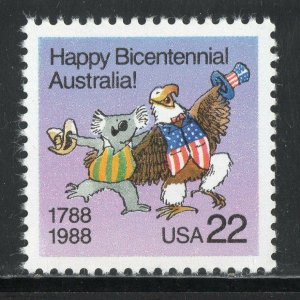 2370 * HAPPY BICENTENNIAL AUSTRALIA * U.S. Postage Stamp   MNH  ^