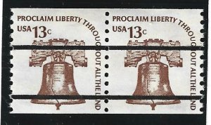 U.S. Scott #1618a MNH 13c  Pair Pre-cancelled Liberty Bell Stamps 2019 CV $12.00