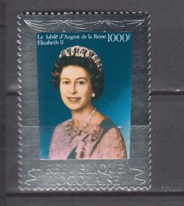 J45769 JL stamps 1977 togo mnh 1000fr #947a queen