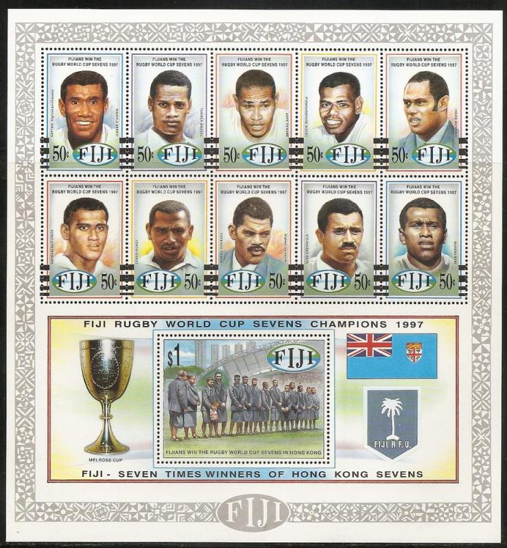 Fiji 805 1997 Rugby s.s. MNH