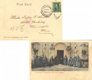 United States California Potter Sta. Santa Barbara c1905 numeral duplex  1902...