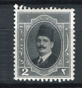 EGYPT; 1923 early King Faud issue Mint hinged 2m. value