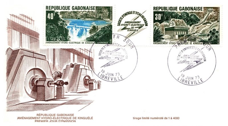 Gabon, Worldwide First Day Cover