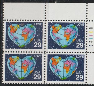 US SC 2535A MNH. CR Plate Block U31123